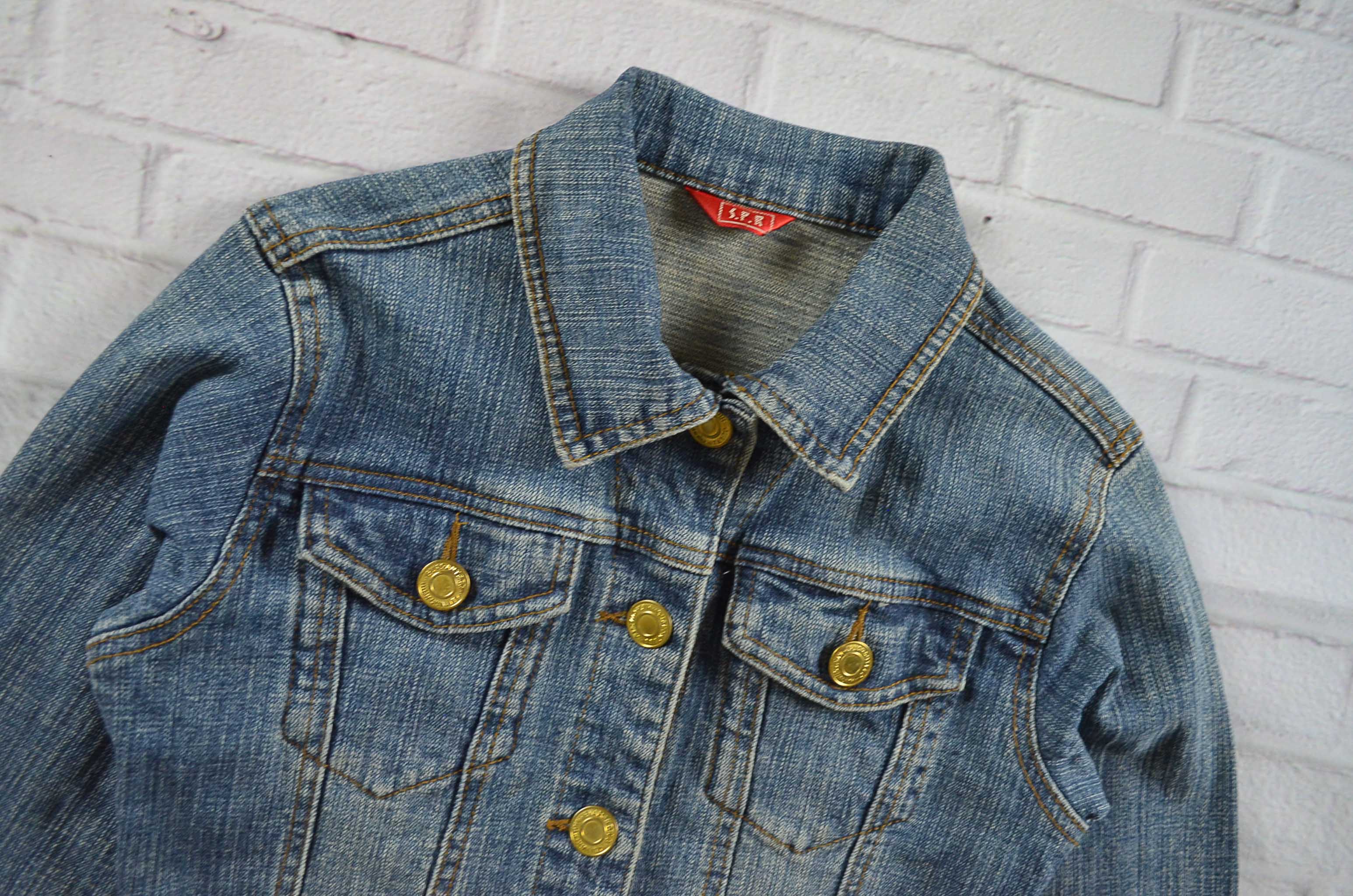 JEANS อกจริง37' (M) เสื้อแจ็คเก็ตยีนส์ เสื้อยีนส์แขนยาวหญิงชาย เนื้อผ้านุ่มใส่สบายใส่คลุม มีเป๋าข้างเป๋าใน