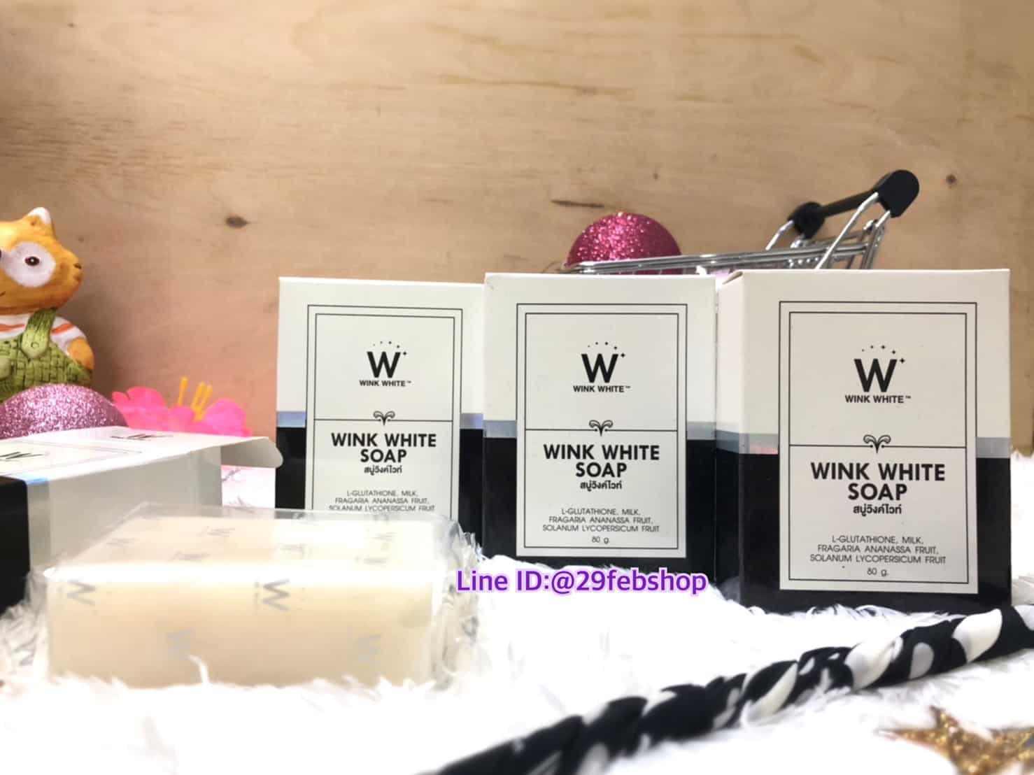 WINK WHITE SOAP สบู่วิ้งไวท์ สีขาว 80g