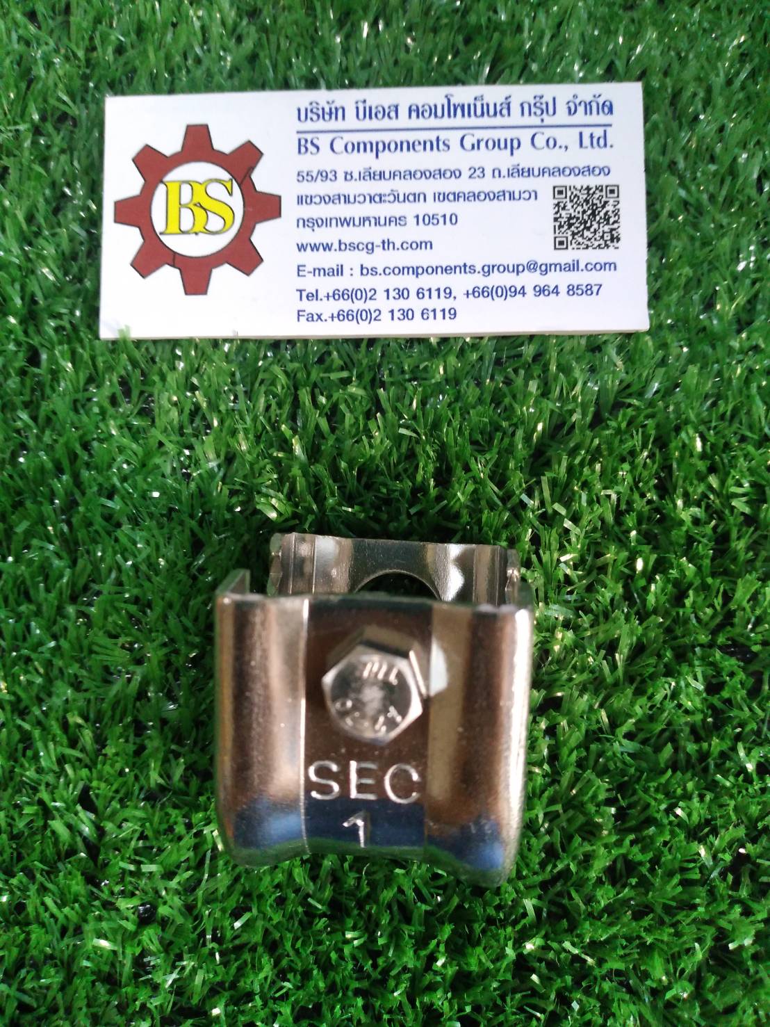 SEC : แคล้มฟันจระเข้สแตนเลส (Stainless Steel) 1 16mm.