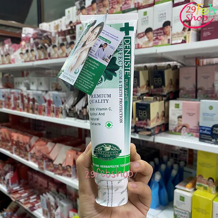 Dentiste Plus White Perfect Gum & Tooth Protection 160g ยาสีฟัน เดนทิสเต้