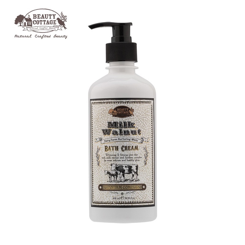 Beauty Cottage Milk Walnut Bath Cream ครีมอาบน้ำนม + วอลนัท