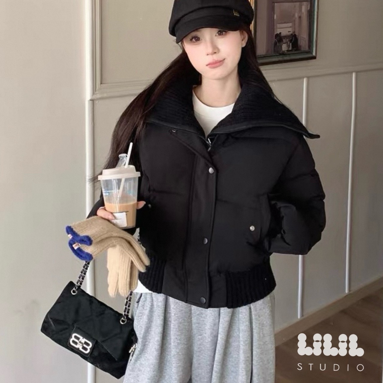 เสื้อแจ็คเก็ตนวมปกไหมพรม ล็อคซิป2ชั้น อุ่นสุดขนเป็ดน้ำหนักเสื้อเบา กระเป๋าข้างมืออุ่นด้วย พร้อมส่งเลยค่ะ #ถ่ายจากสินค้าจริง