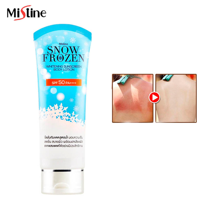 Mistine Snow Frozen Sunscreen Body 100ml โลชั่นกันแดด มิสทิน