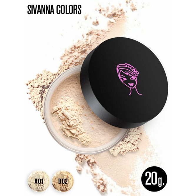 Sivanna Colors Loose Powder Shine-Control Sheer Long Wear F010 ซีเวียน่า แป้งฝุ่น แป้งฝุ่นคุมมัน