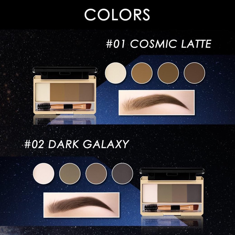 บราวอิท พาเลทเขียนคิ้วชนิดฝุ่น 4 สี BROWIT MULTIVERSE EYEBROW PALETTE