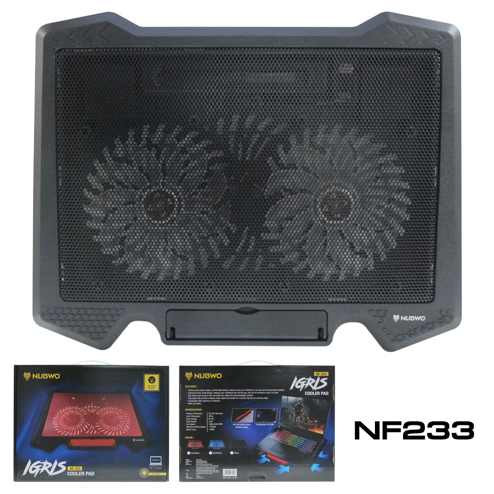 NUBWO NF-233 NUBWO IGRIS DUAL BIGFAN มีไฟ FA-GO-NB-NF23B