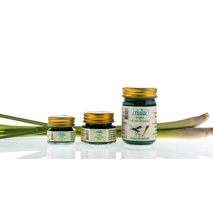Green Herb 20g x 12 ชิ้น บาล์มตะไคร้หอมกันยุง