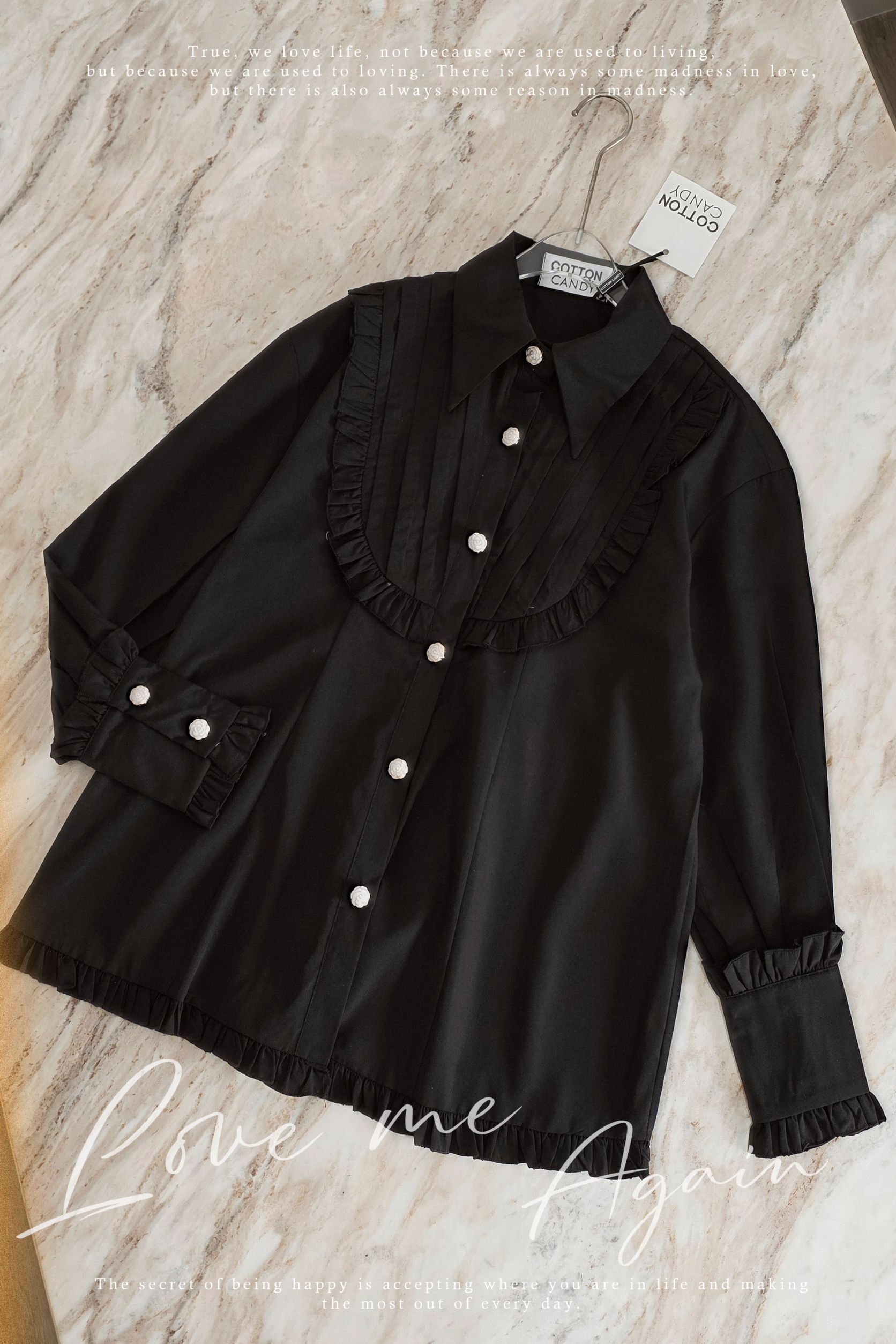 Tag#cottoncandy โอ้โห้ๆๆๆเสื้อเชิ๊ตรุ่นนี้ดีเทลดีมากๆคร่าาาา บอกเลย cottoncandyทำถึงสุดๆ ดีเทลตีเกร็ดหน้าสวยหรูดูแพง แต่งระบายสุดปัง กระดุมนำเข้าพรีเมี่ยม บอกเลย ลุคนี้ปั้วมากๆคร่าาาา