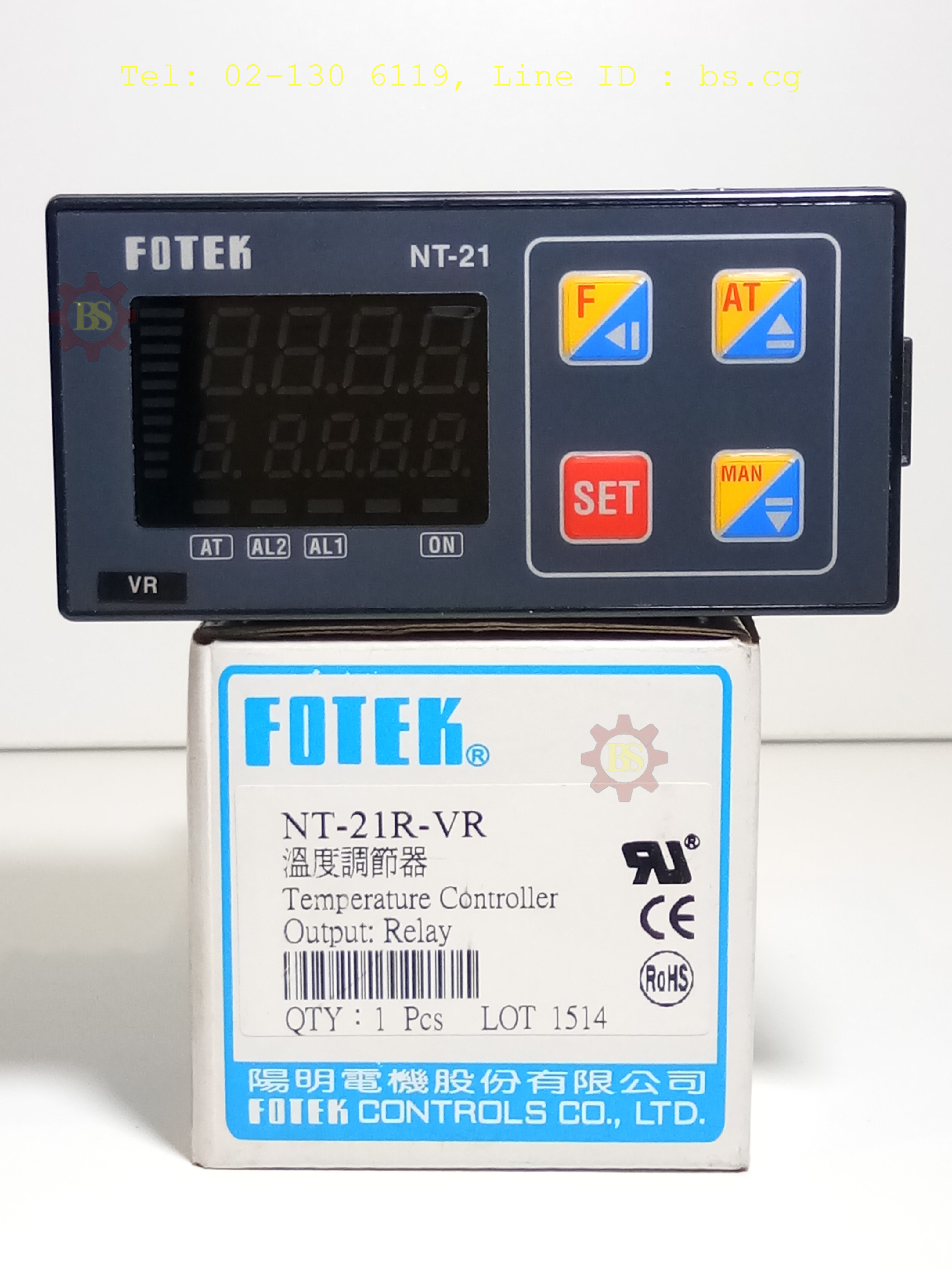 FOTEK : Temperature Controller Output: Relay NT-21R-VR