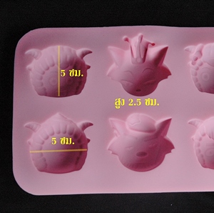 พิมพ์สบู่ซิลิโคน หมาป่าและแกะ 50 กรัม / 6 หลุม
