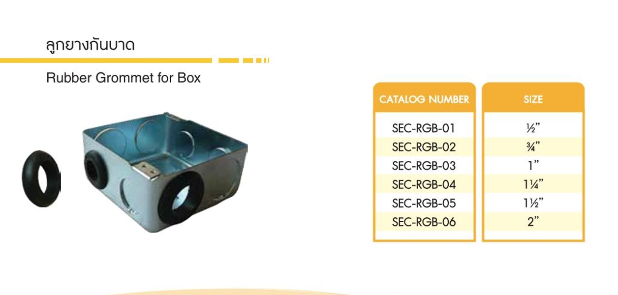 SEC : ลูกยางกันบาด 1.1/4" ดำ