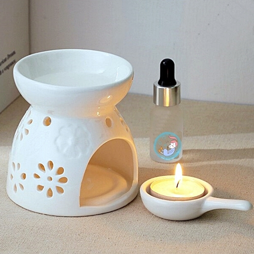 Essential oil SPA burner 50 ml เตาอโรม่า เตาน้ำมันหอมระเหย ความจุ 50 มล. สำหรับ สปา ลาย " Niceview "