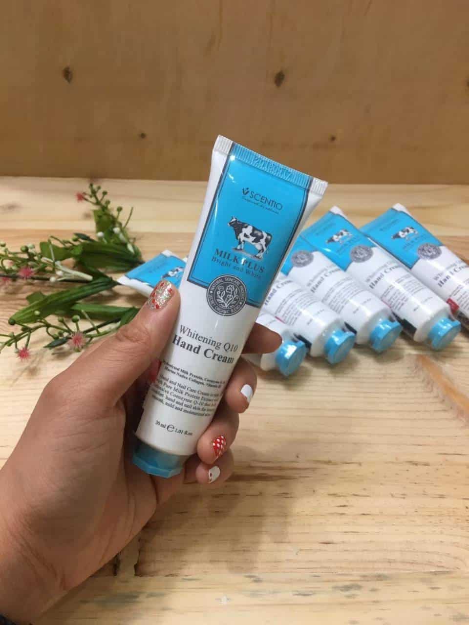 SCENTIO MILK PLUS Whitening Q10 Hand Cream 30 ml