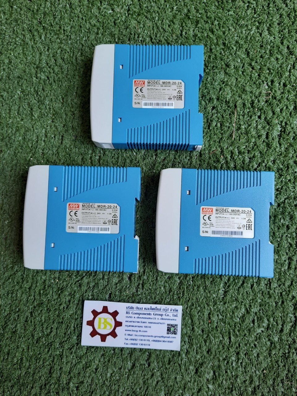 Mean Well : MDR-20-24 DIN Rail Panel Mount Power Supply, 24Vdc 1A Output