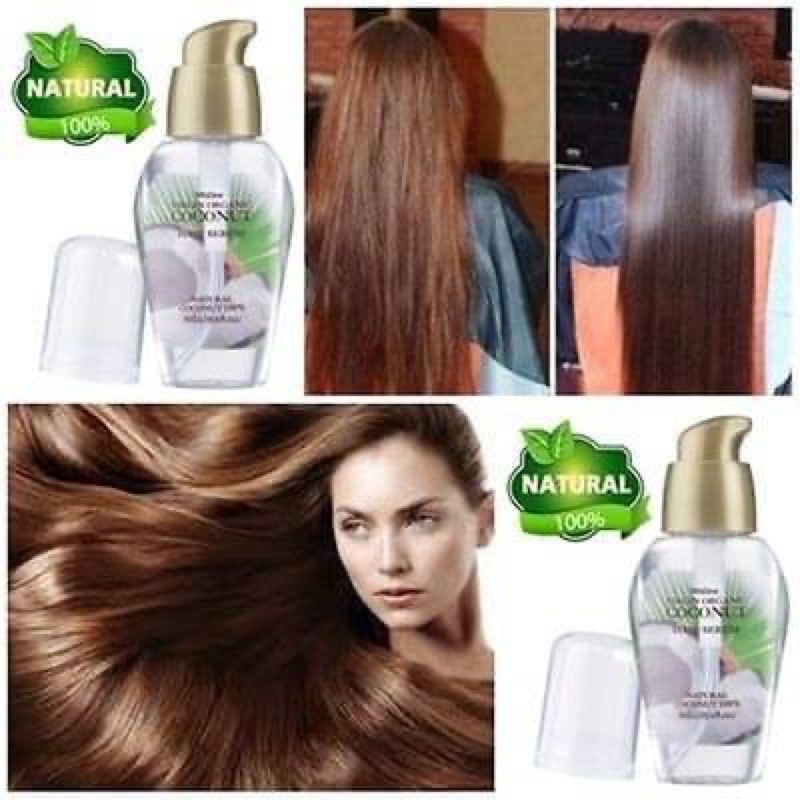Mistine Virgin Organic Coconut Hair Serum 35 ml. เซรั่มบำรุงผม สูตร น้ำมันมะพร้าวสกัดเย็น