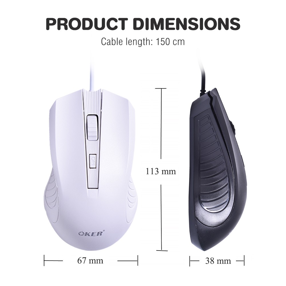 M217 OKER MOUSE USB LED 2400DPI SKU-02943