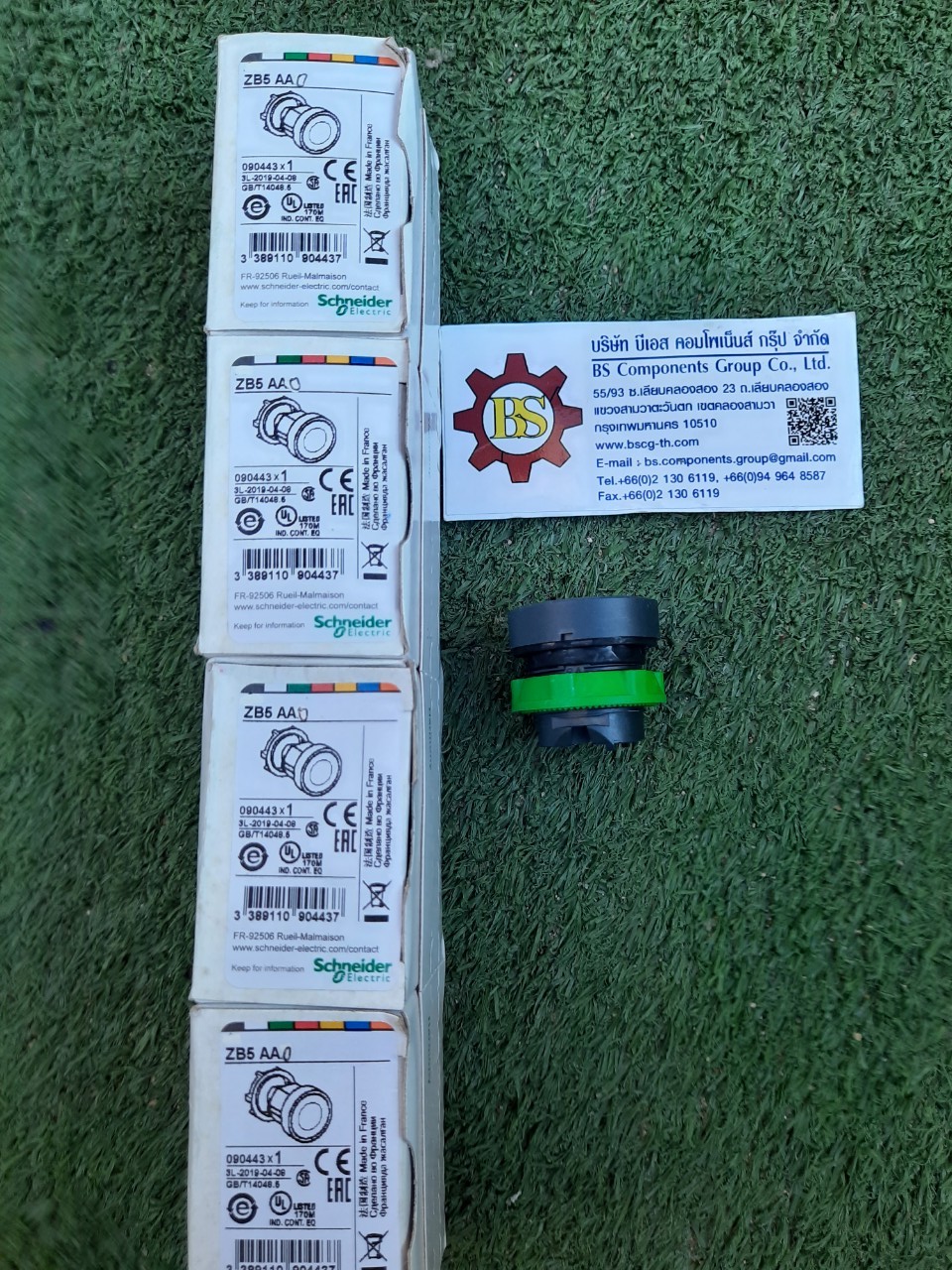 Schneider : ส่วนหัวปุ่มกดเปล่า