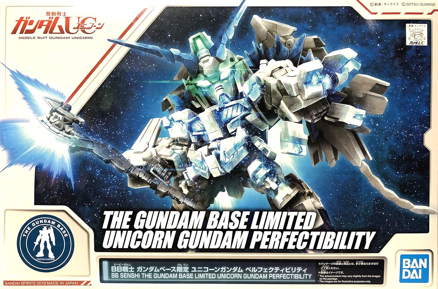 SD Gundam BB Warrior Gundam Base limited unicorn Gundam Pereffectivity, Mobile Suit Gundam UC (Unicorn) Bandai