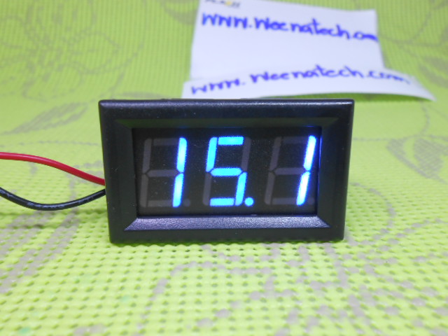 วัดโวลท์ ดีซี 3.7-31 โวลท์สีน้ำเงิน