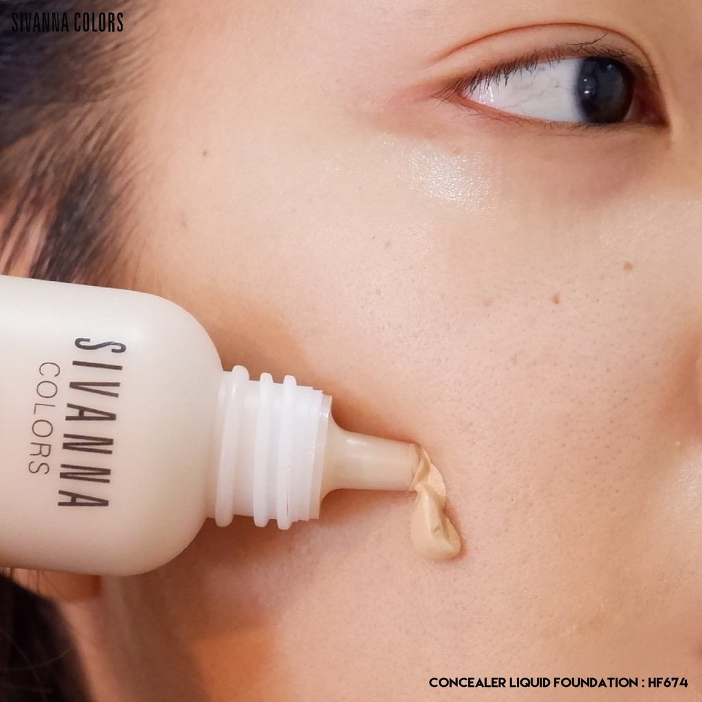 Sivanna Colors Velvet Touch Concealer Liquid Foundation SPF25 pa+++ HF674 ซีเวียน่า ครีมรองพื้น 50 กรัม