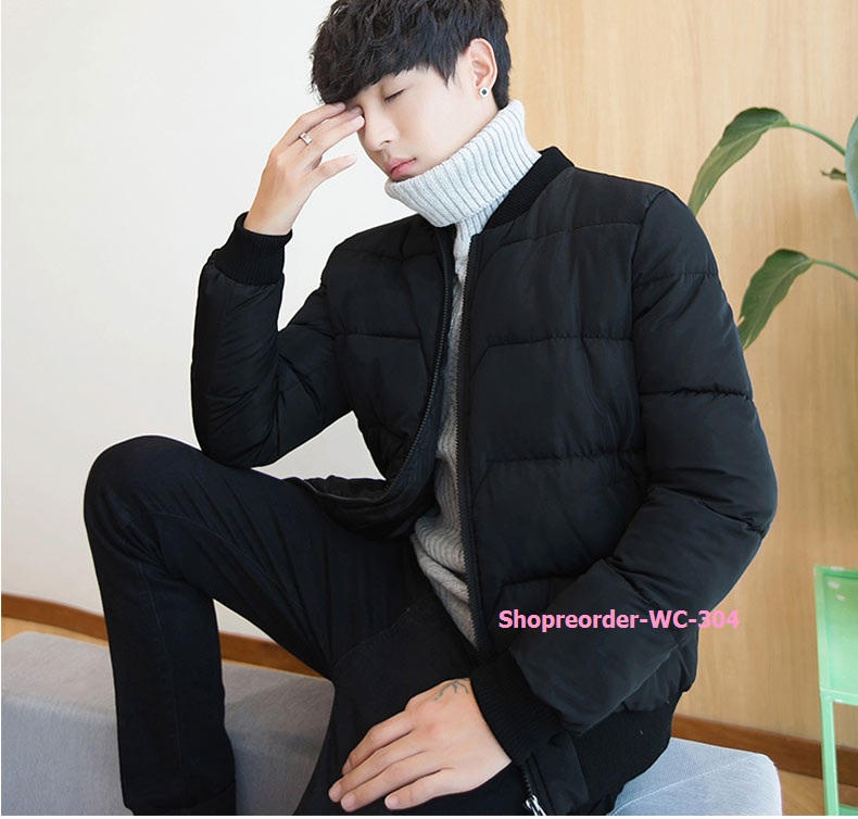 Down Jacket ชายกันหนาวทรงเบสบอลติดลบเอาอยู่