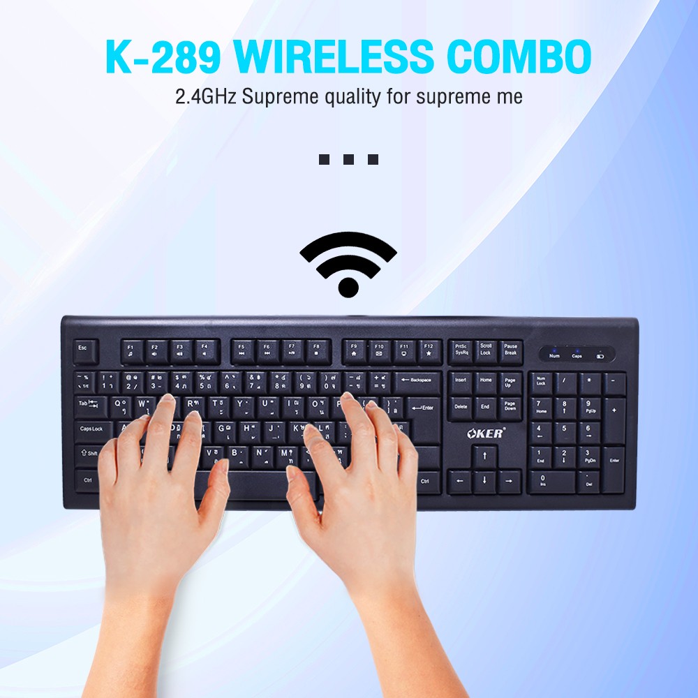 K-289 OKER KEYBOARD+MOUSE Wireless KB-KM-OK-K289B