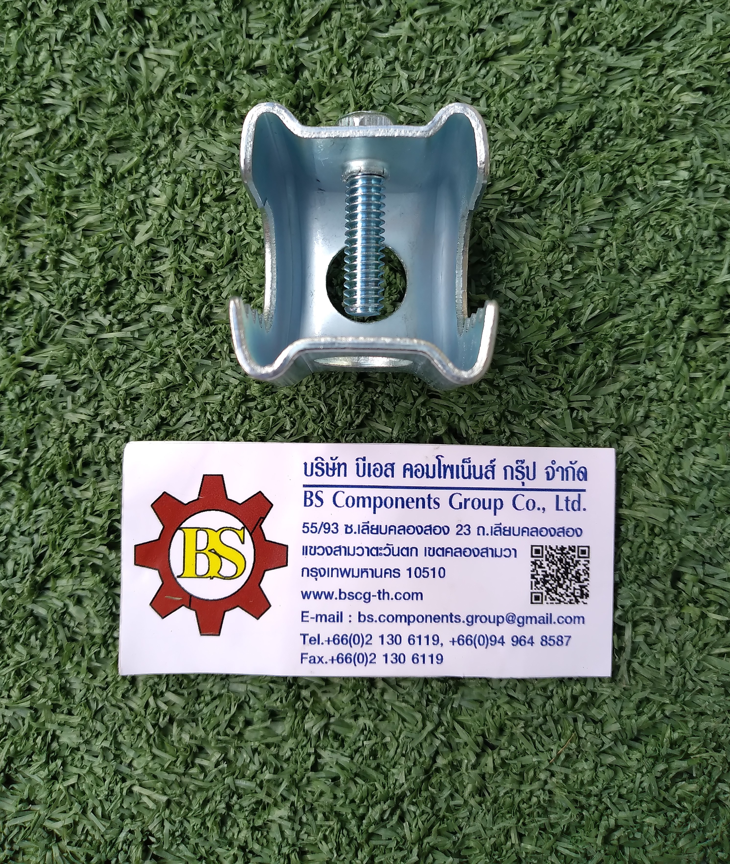 SC : แคล้มฟันจระเข้ เบอร์ 1 ชุบขาว (beam clamp) 14mm.