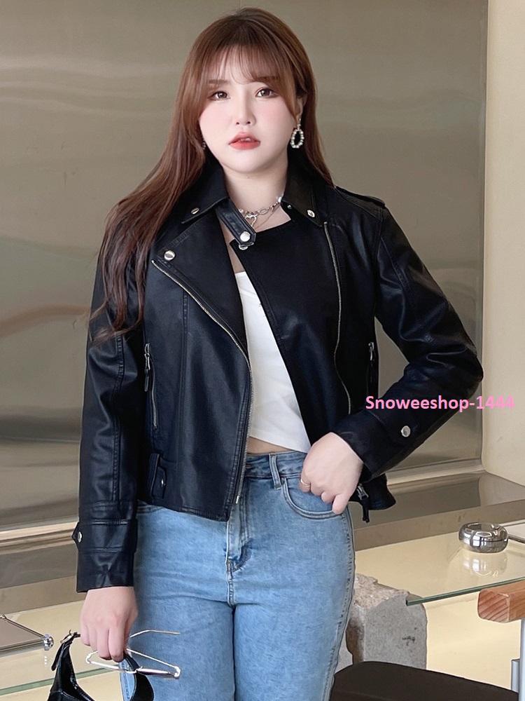 เสื้อแจ็คเก็ตหนังพียูเกรดพรีเมี่ยมหนากันหนาว กันลม กันโปรยฝนได้ดี ทรงเบสิคใส่เป็นเสื้อคลุม มีสีดำและสีเบจ ไซให้เลือกเยอะ