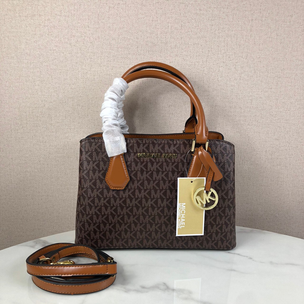 Michael kors Bag กระเป๋าแบรนด์เนมไมเคิลคอร์สสีน้ำตาล