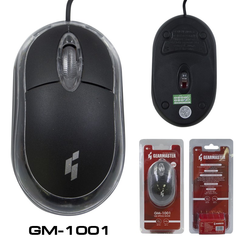 GM-1001 MOUSE GEARMASTER คละสี GM-1001 MO-GM-OU-1001x