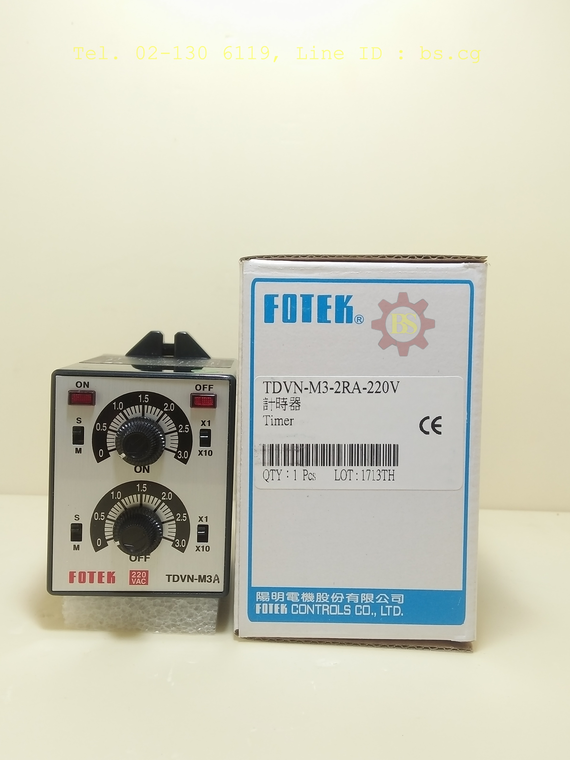 FOTEK: Timer TDVN-M3-2RA-220V