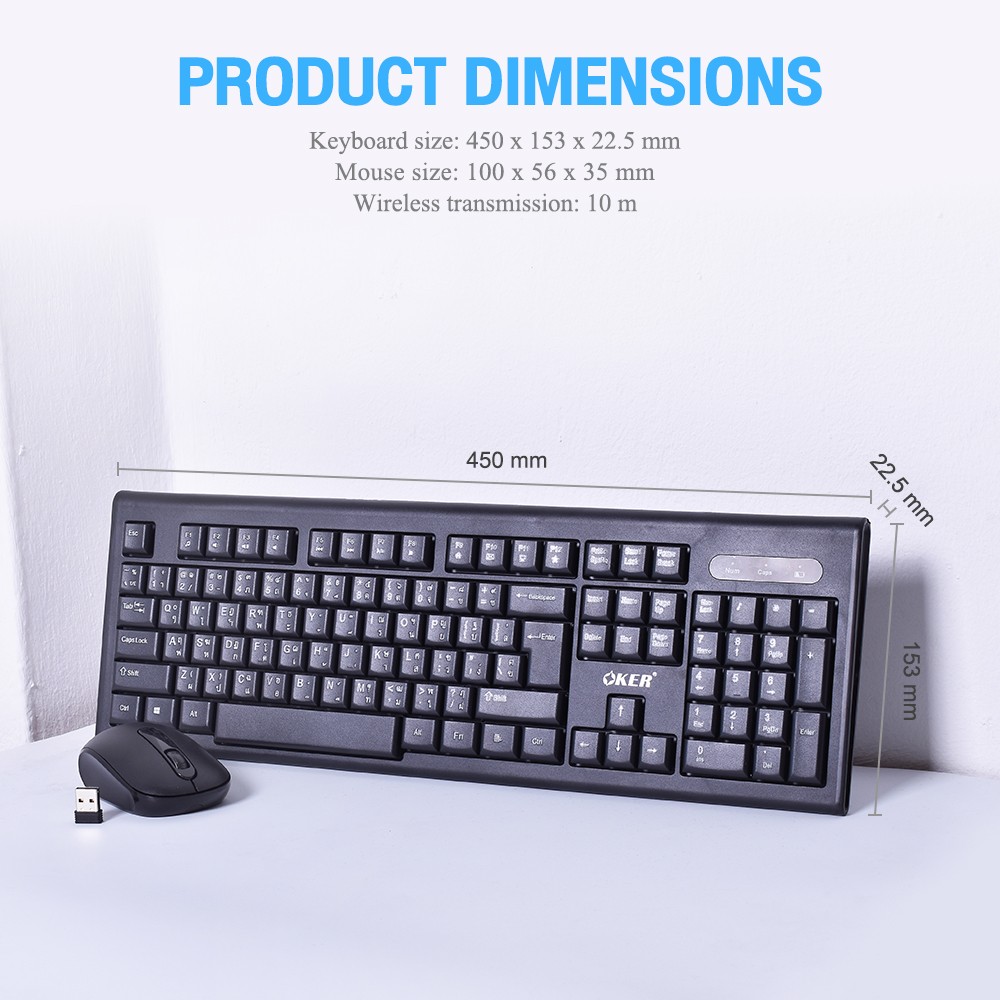 K-289 OKER KEYBOARD+MOUSE Wireless KB-KM-OK-K289B