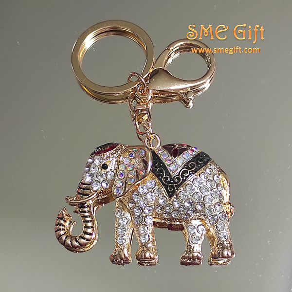 พวงกุญแจ ช้างทรง พร้อมกล่องของขวัญ Elephant Key-01 ชิ้น