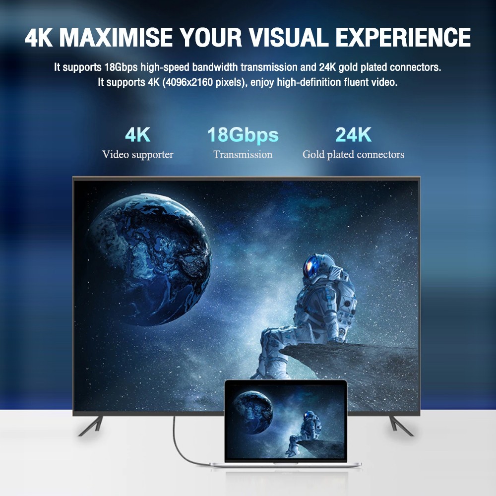 HD90X OKER HDMI 4K/2.0 CABLE SKU-02464