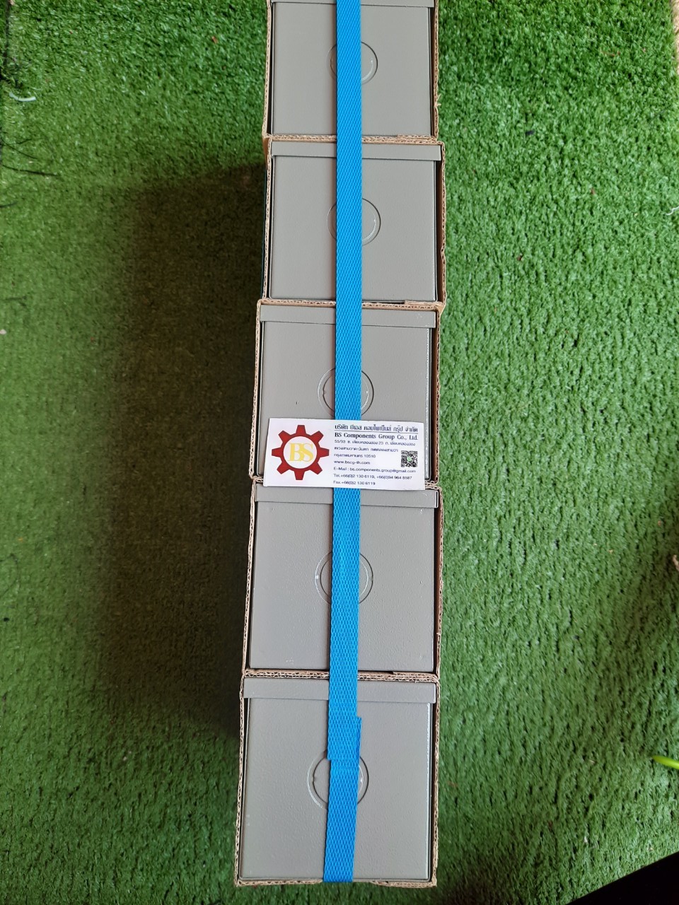 KJL : Pull box 100x100x100 (4"x4"x4") เหล็กพ่นสีเทา