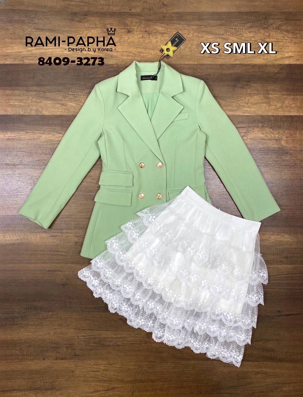 Label :: RAMI-PAPHA(รมิปภา) Detail :: สูท+กระโปรง เสื้อสูทสีสวยดีไซน์เก๋ เนื้อผ้าหนานุ่มทุกการสัมผัส ผ้าดี๊ดี แม่ค้าเฟิมๆ กระดุมหน้าใช้งานได้จริง ซับในงานสูทแท้อย่างดีทั้งตัว ไหล่เสริมฟองน้ำให้ดูสง่า กระเป๋าใช้งานได้จริง(สามารถเลาะได้เองได้เลยค่ะ) +++มาพร