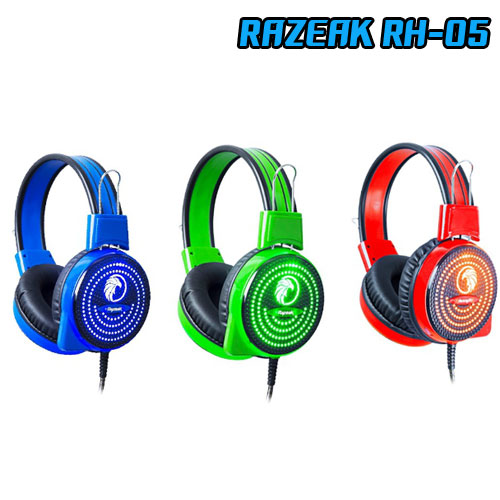 RAZEAK RH-05 RAZEAK HEADPHONE+MIC ไฟ RH-05 HP-HM-RZ-RH05B/G/R