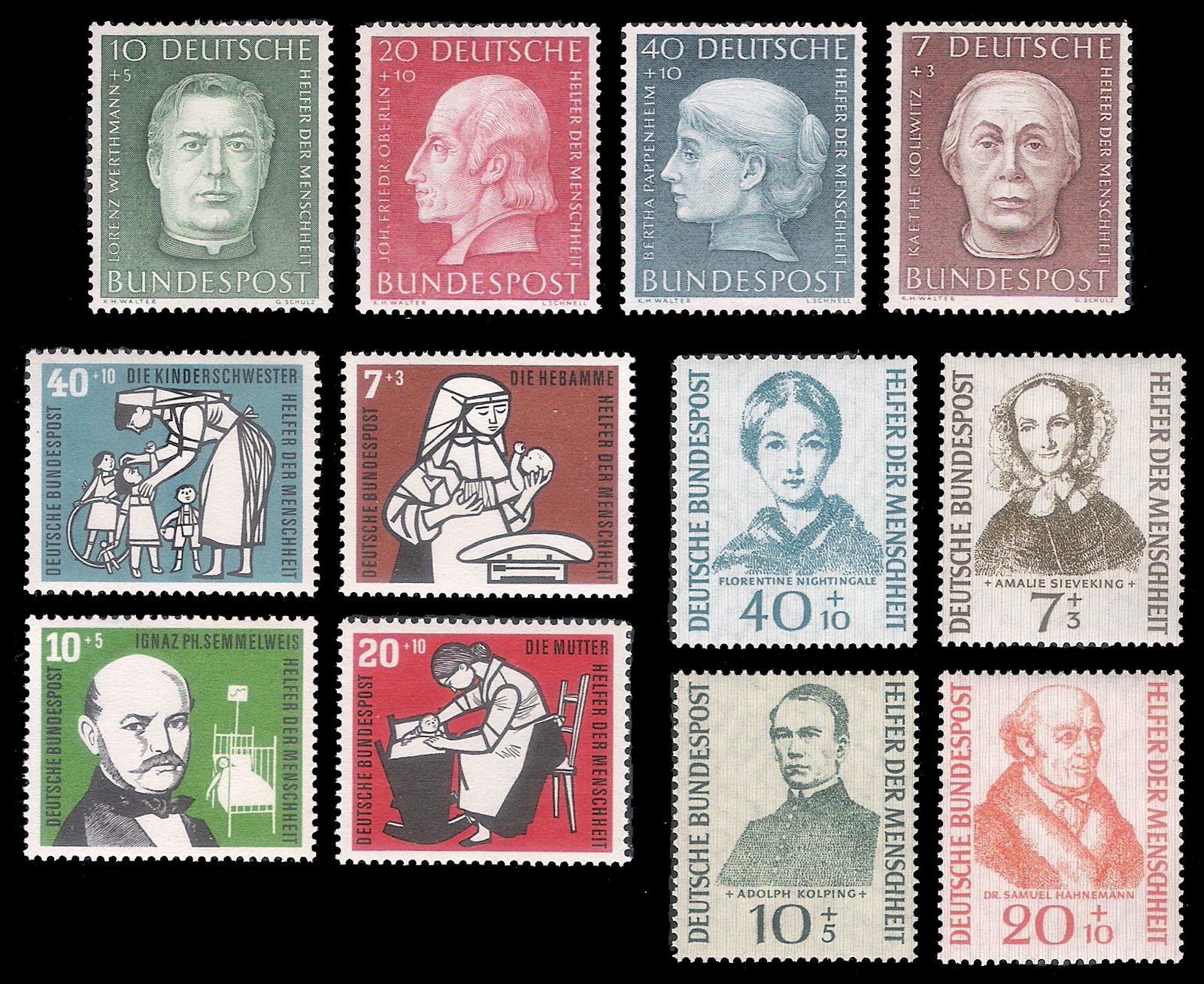 3 SETS 1954-1956 West Germany (CV $100.7)