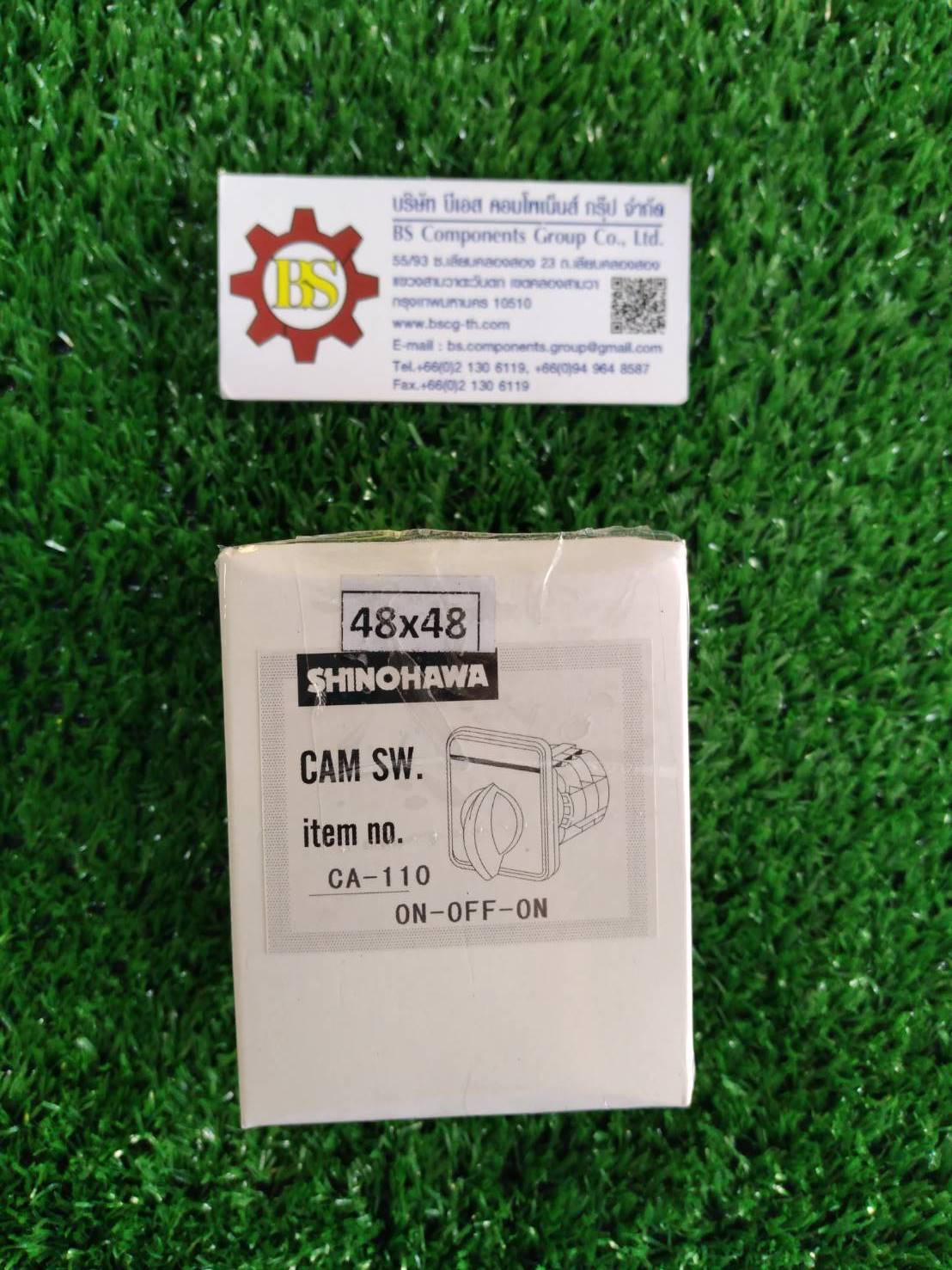 SHINOHAWA : ซีเล็คเตอร์ ON-OFF-ON 16A 2ชั้น 4NO (2NO+2NO) 48x48mm