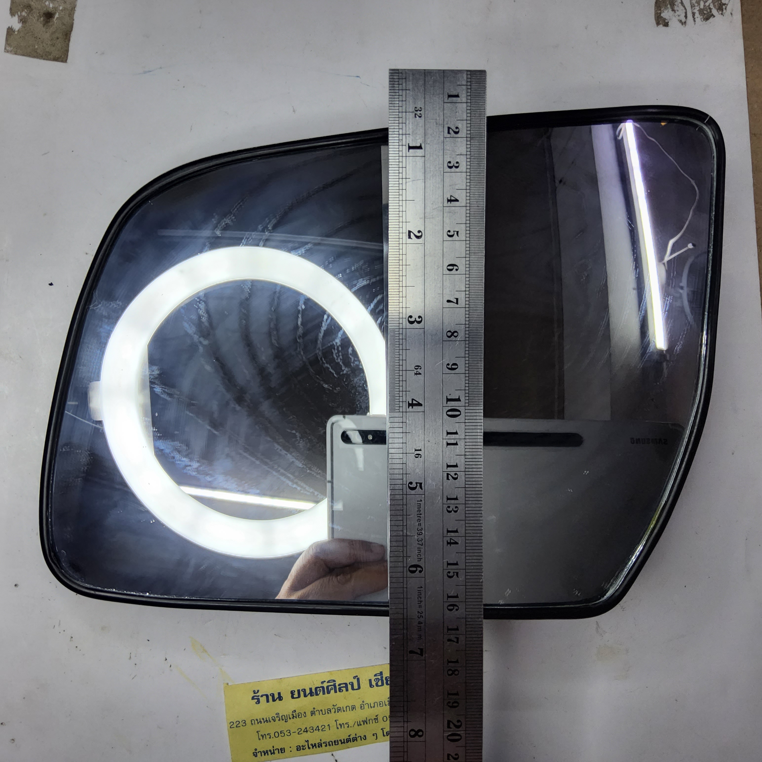 HORSE เนื้อ กระจกมองข้าง MAZDA BT 50 PRO ขอบดำ ปรับมือ + ไฟฟ้า ข้างซ้าย LH พร้อมอุปกรณ์ติดตั้ง