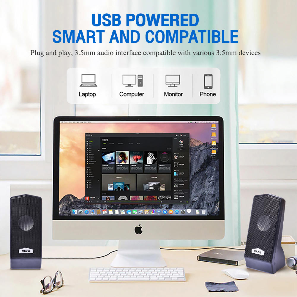 OKER M6 OKER USB Speaker 550W SP-OK-20-M6BLK
