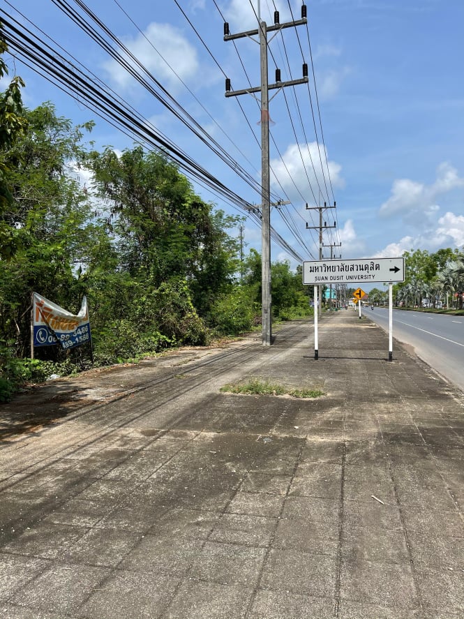 ขายที่ดินราคาถูกติดถนนใหญ่เพชรเกษม ตรงข้ามราชภัฏสวนดุสิตตรังอ.ห้วยยอดจ.ตรัง75ตรว.ใกล้โลตัสห้วยยอด 1 กม.เหมาะแก่การทำธุรกิจราคา2.1ล้านบาท