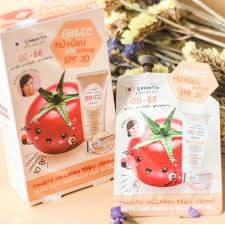 (6 ซอง/กล่อง) Smooto Tomato Collagen BB & CC Cream สมูทโตะ บีบี&ซีซี ครีมมะเขือเทศ 10 กรัม