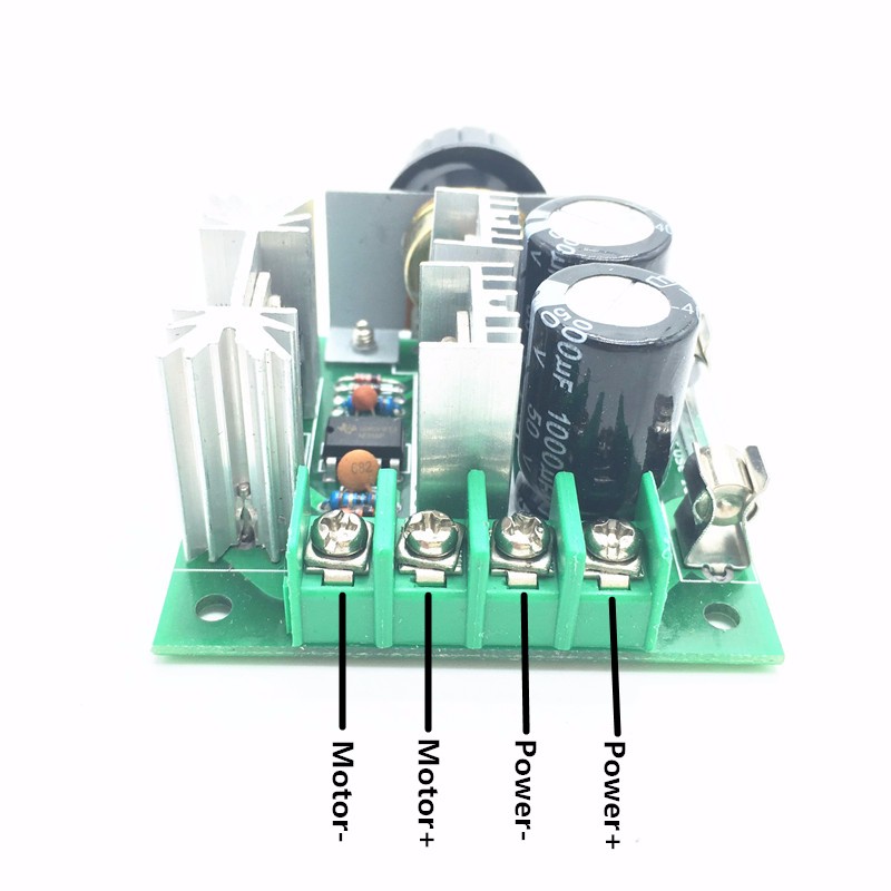 10V-40V 10A DC Motor Speed Controller Switch Governor PWM Infinitely Variable Speed Regulator High Efficiency ควบคุมความเร็วมอเตอร์