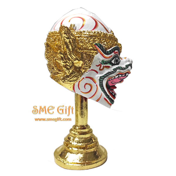 หัวโขน หนุมาน พร้อมกล่องผ้าไหม Premium 001 ชิ้น