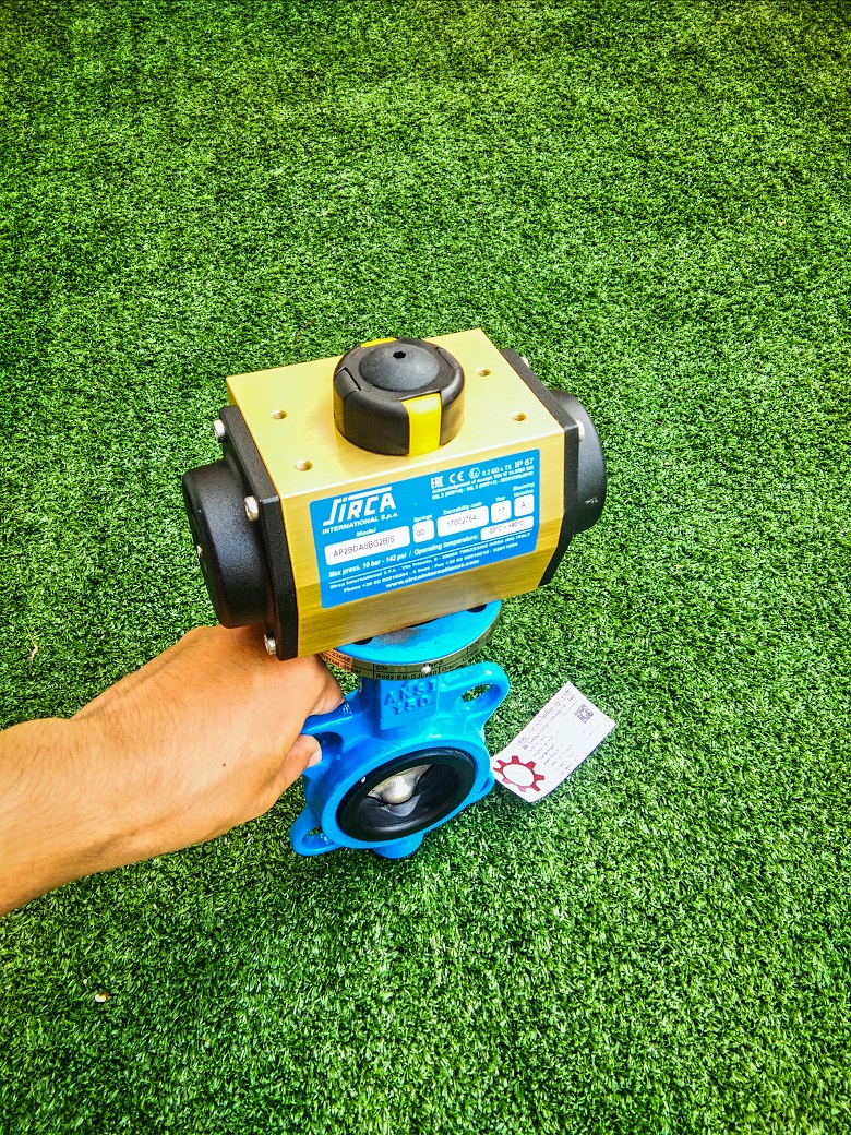 Actuator butter fly valve 2"