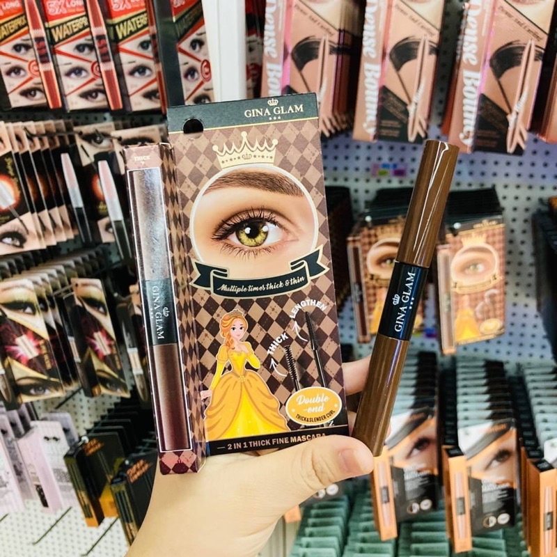 GINA 2 IN 1 THICK FINE MASCARA : G03 มาสคาร่า