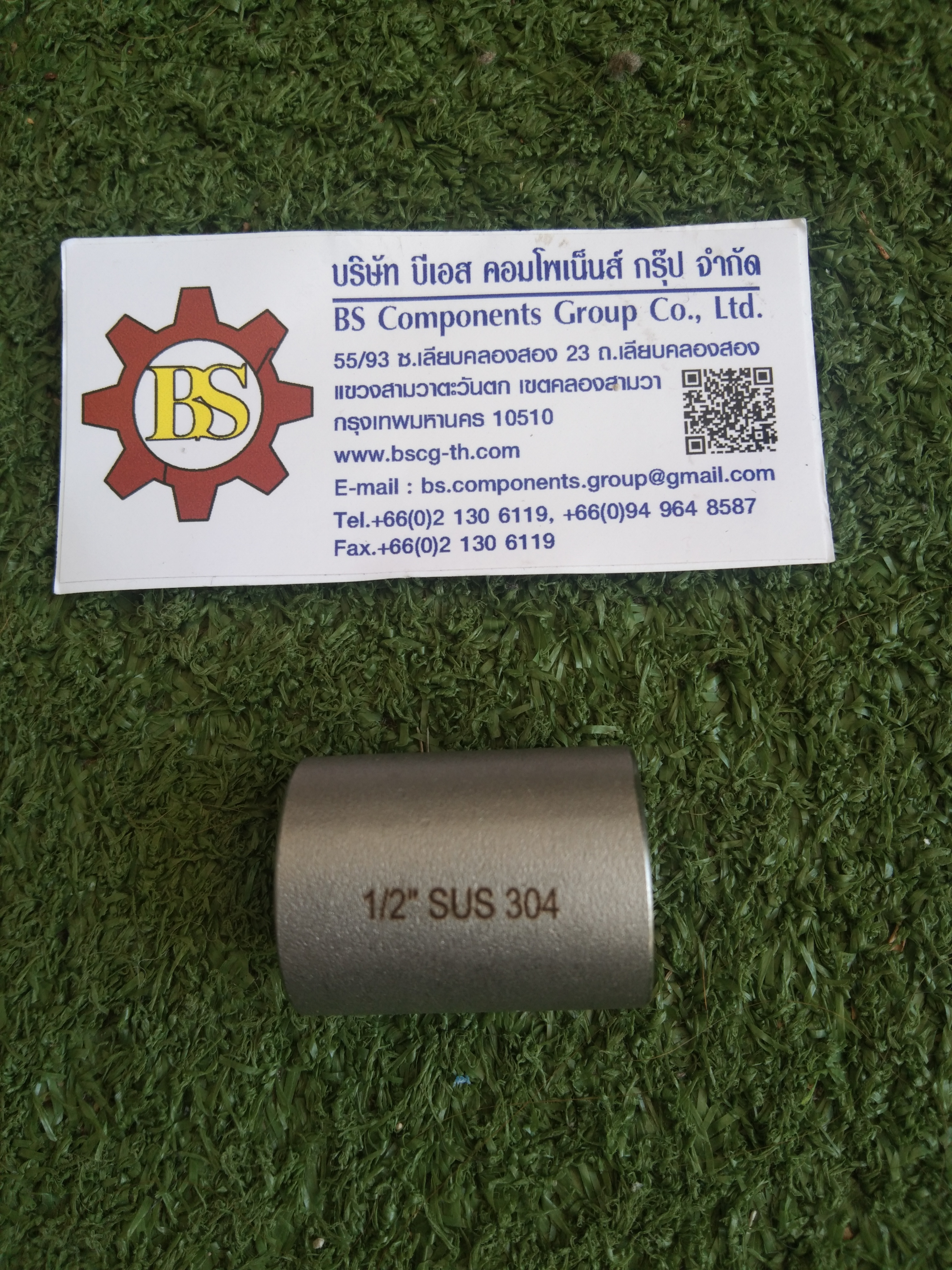 Couping ต่อตรงเกลียวใน SUS304 1/2"