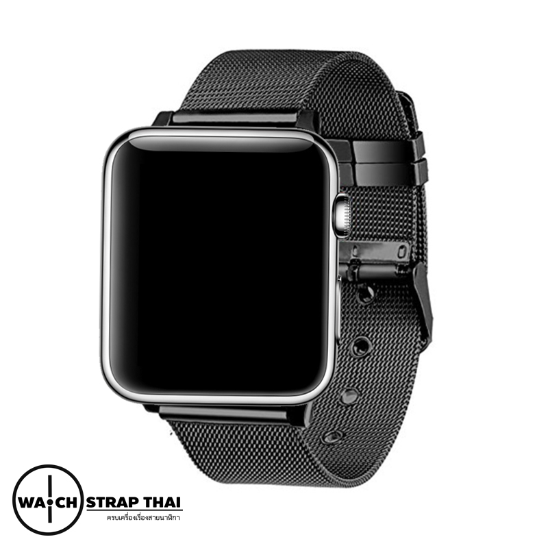 สายนาฬิกา Apple Watch สแตนเลทรมดำ Stainless Apple watch strap Black ขนาด 38 mm , 42 mm
