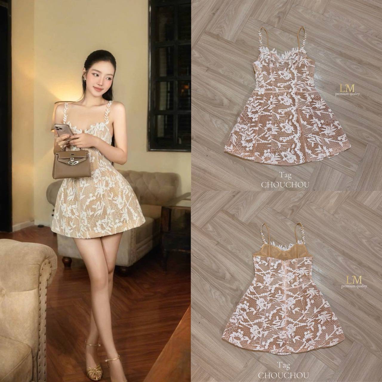 **มินิเดรสสายเดี่ยวลูกไม้ทอลายพิเศษเฉพาะ ลูกไม้ขาวตัดซับในครีม โดดเด่นเป็นพิเศษ มาในคอนเซปสวยหรูสไตล์ลูกคุณ ดูแพง แต่น่ารักลงตัว หน้าอกทรงคัดเต้าพอดีเน้นเนินอก ไม่ใส่ฟองน้ำตามต้นฉบับ จะใส่สวยและดูเป๊ะ